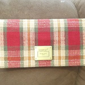 Longaberger checkbook holder